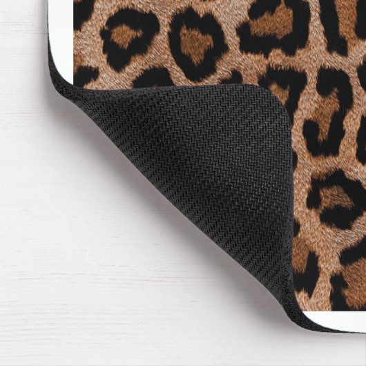 Classic Leopard Pattern Animal Print Muismat (Hoek)