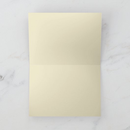 Classic leopard Print Custom Monogram Name Bedankkaart (Binnen)