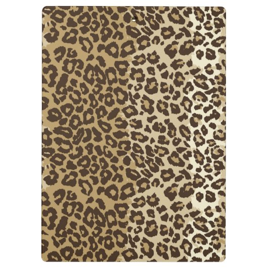 Classic leopard Print Custom Monogram Name Klembord (Achterkant)