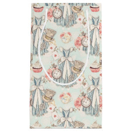 Classic Lichtblauw  Alice in Wonderland Klein Cadeauzakje