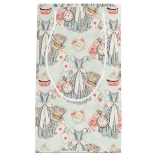 Classic Lichtblauw  Alice in Wonderland Klein Cadeauzakje