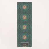 Classic Life Mandala patroon retro aangepaste naam Yogamat (Voorkant)