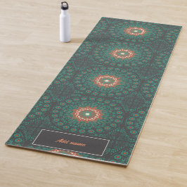 Classic Life Mandala patroon retro aangepaste naam Yogamat