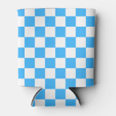 Classic light blue checkerboard  blikjeskoeler (Voorkant)