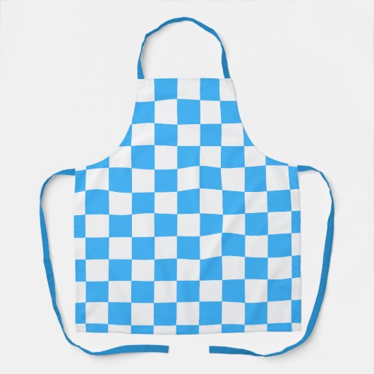 Classic light blue checkerboard  schort (Voorkant)