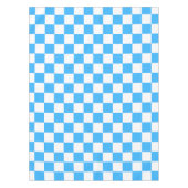 Classic light blue checkerboard  tafelkleed (Voorkant)