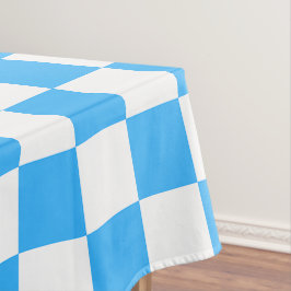 Classic light blue checkerboard  tafelkleed