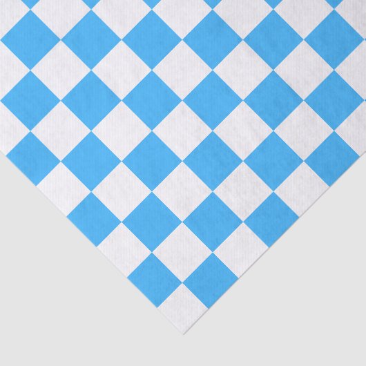 Classic light blue checkerboard tissuepapier (Detail)