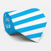 CLASSIC LIGHT BLUE STRIPED STROPDAS (Opgerold)