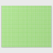 Classic Light Green and White Houndstooth Pattern  Cadeaupapier (Vlak)