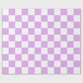 Classic light lavender checkerboard cadeaupapier (Vlak)