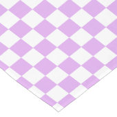 Classic light lavender checkerboard  korte tafelloper (Hoek)
