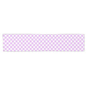 Classic light lavender checkerboard  korte tafelloper (Horizontaal)