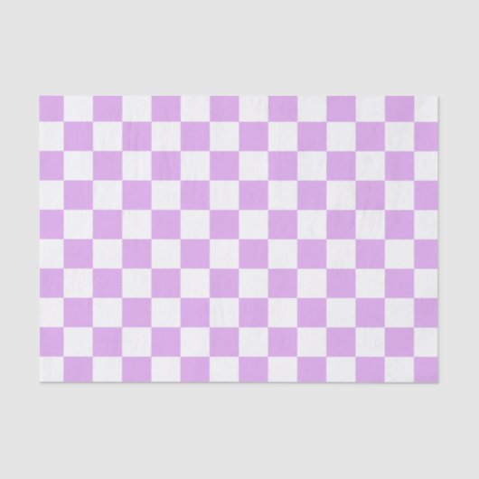 Classic light lavender checkerboard  tissuepapier (Voorkant)