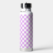 Classic light lavender checkerboard  waterfles (Rechts)