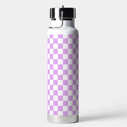 Classic light lavender checkerboard waterfles (Rechts)