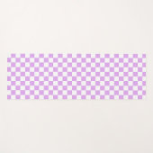 Classic light lavender checkerboard yogamat (Voorkant (horizontaal))