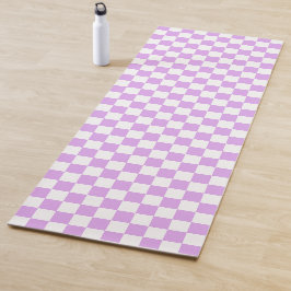 Classic light lavender checkerboard  yogamat