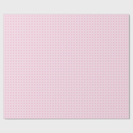 Classic Light Pink & White 70th Birthday Gift Wrap Cadeaupapier (Vlak)