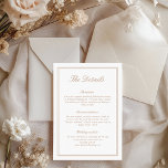Classic Light Taupe Elegante Trouwdetails Informatiekaartje<br><div class="desc">Klassiek handgeschreven script & lichte taupe trouwdetails behuizingskaart.</div>