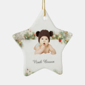 Classic Lijst Baby's eerste kerst Ornament (Rechts)