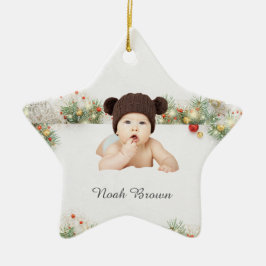 Classic Lijst Baby's eerste kerst Ornament