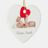Classic Lijst Baby's eerste kerst Ornament (Rechts)