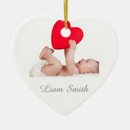 Classic Lijst Baby's eerste kerst Ornament