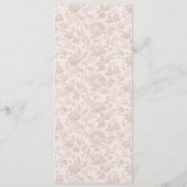 Classic Lijst Crest Wedding Monograms Menu (Achterkant)