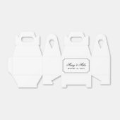 Classic Lijst en Script Wedding Sweets Bedankdoosjes (Uitgevouwen)