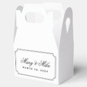 Classic Lijst en Script Wedding Sweets Bedankdoosjes (Geopend)