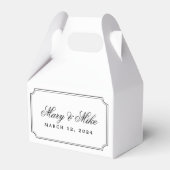 Classic Lijst en Script Wedding Sweets Bedankdoosjes (Voorkant Zijde)