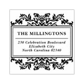 Classic  Lijst familienaam retouradres Rubberstempel (Afrduk)