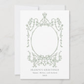 Classic  Lijst Season's Greetings Foto Feestdagenkaart (Voorkant)