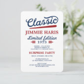 Classic Limited Edition Grappige Verjaardag Kaart (Staand voorkant)