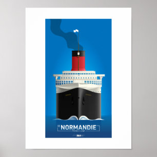 CLASSIC LINER SERIES - SS Normandie Poster