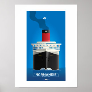 CLASSIC LINER SERIES - SS Normandie Poster