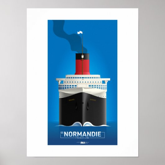 CLASSIC LINER SERIES - SS Normandie Poster (Voorkant)