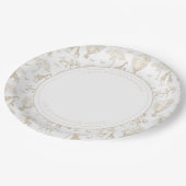 Classic Little Wild One Baby shower Toile Papieren Bordje (Gekanteld)