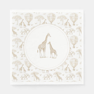 Classic Little Wild One Baby shower Toile Servet