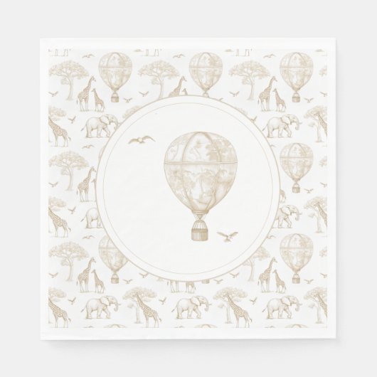 Classic Little Wild One Baby shower Toile Servet (Voorkant)