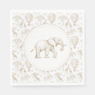 Classic Little Wild One Baby shower Toile Servet