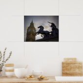 Classic London - Boadicea Statue - Big Ben Poster (Keuken)