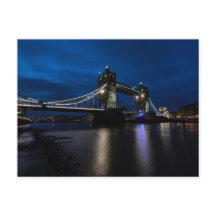 Classic London Tower Bridge Scenic View Postcard