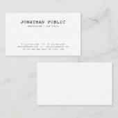 Classic look Design Creative Professional Visitekaartje (Voorkant / Achterkant)