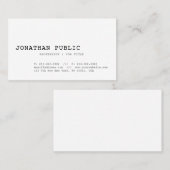  Classic Look Design Slank Chic Trendy Visitekaartje (Voorkant / Achterkant)