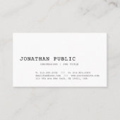 Classic Look Design Slank Chic Trendy Visitekaartje (Voorkant)