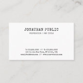 Classic Look Elite Eenvoudig Ontwerp Sjabloon Nost Visitekaartje (Voorkant)