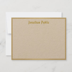 Classic look Gold Calligraphy Script Text Sjabloon