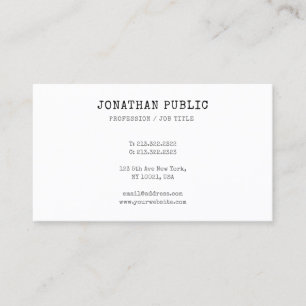 Classic Look Professionele Elegante Sjabloon Visitekaartje